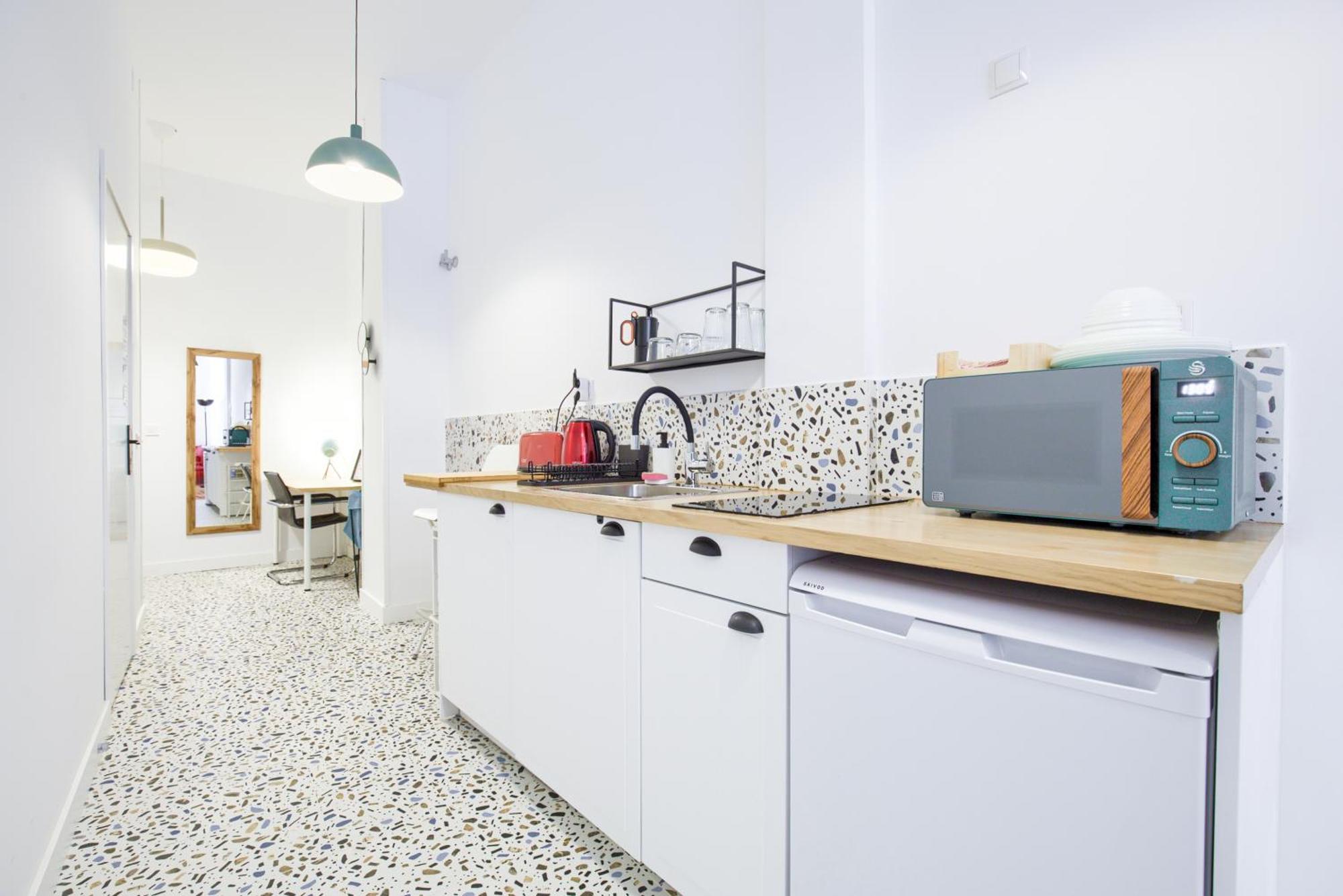 Mezzanine Orange Apartman Madrid Szoba fotó